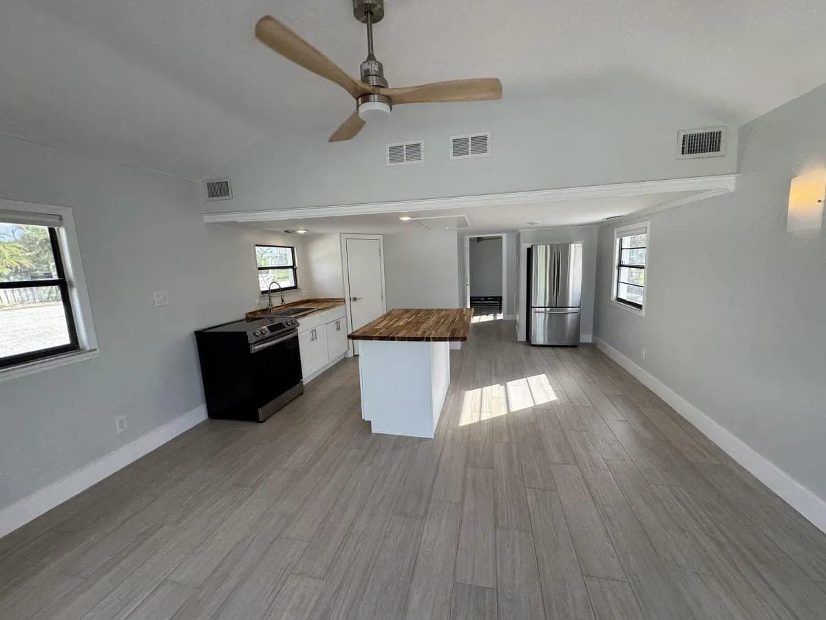 Completed kitchen remodel by Palm Beach Renovations