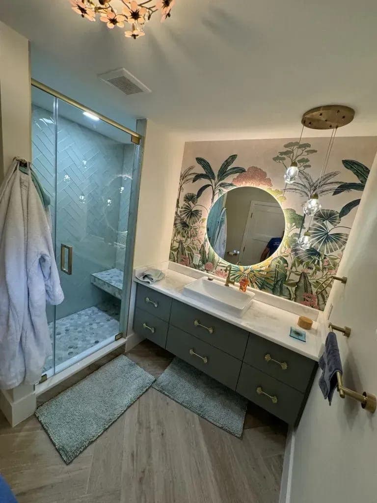 Completed kitchen remodel by Palm Beach Renovations