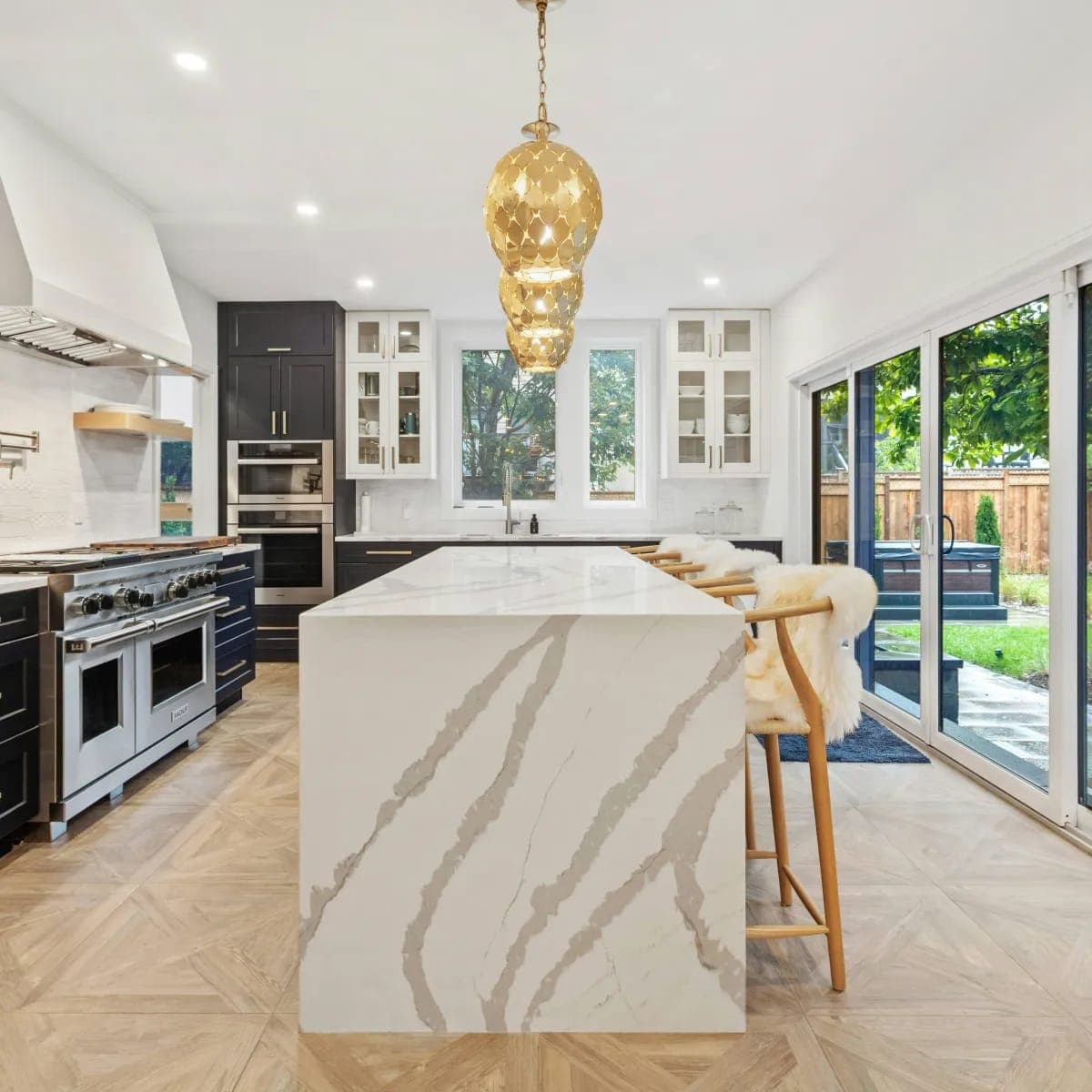 Completed kitchen remodel by Palm Beach Renovations